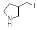 3-(碘甲基)吡咯烷分子结构 (CAS 1289386-74-8)