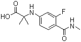 N-[3-Fluoro-4-[(methylamino)carbonyl]phenyl]-2-methylalanine molecular structure (CAS 1289942-66-0)