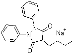 保泰松钠分子结构 (CAS 129-18-0)