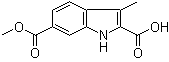 3-Methyl-1H-indole-2,6-dicarboxylic acid 6-methyl ester molecular structure (CAS 1290069-58-7)
