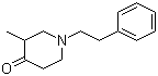 3-甲基-1-(2-苯基乙基)-4-哌啶酮分子结构 (CAS 129164-39-2)
