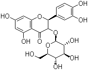 (2S,3S)-(-)-蚊母树苷分子结构 (CAS 129212-92-6)
