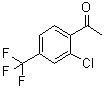 2'-氯-4'-三氟甲基苯乙酮分子结构 (CAS 129322-81-2)