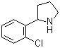 2-(2-氯苯基)吡咯烷分子结构 (CAS 129540-21-2)