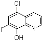 氯碘羟喹分子结构 (CAS 130-26-7)