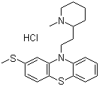 盐酸硫利达嗪分子结构 (CAS 130-61-0)