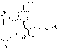 structure of CAS# 130120-57-9, Prezatide copper acetate