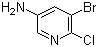 2-Chloro-3-bromo-5-aminopyridine molecular structure (CAS 130284-53-6)