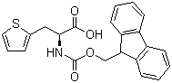 (S)-N-Fmoc-2-噻吩丙氨酸分子结构 (CAS 130309-35-2)