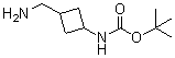 [3-(Aminomethyl)cyclobutyl]carbamic acid 1,1-dimethylethyl ester molecular structure (CAS 130369-10-7)