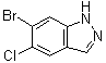 6-Bromo-5-chloro-1H-indazole molecular structure (CAS 1305208-02-9)