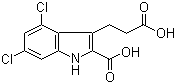 2-羧基-4,6-二氯-1H-吲哚-3-丙酸分子结构 (CAS 130798-51-5)