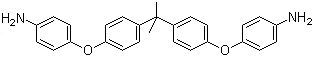 2,2'-双[4-(4-氨基苯氧基苯基)]丙烷分子结构 (CAS 13080-86-9)