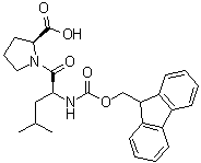 N-芴甲氧羰基-L-亮氨酰-L-脯氨酸分子结构 (CAS 130832-25-6)