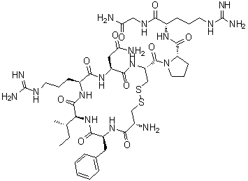 2-L-苯丙氨酸-4-L-精氨酸-8-L-精氨酸-缩宫素分子结构 (CAS 130836-24-7)