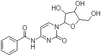 苯甲酰胞苷分子结构 (CAS 13089-48-0)