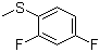 2,4-Difluorothioanisole molecular structure (CAS 130922-40-6)
