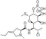 3'(6')-Dehydroclindamycin phosphate molecular structure (CAS 1309349-64-1)