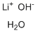 Lithium hydroxide monohydrate molecular structure (CAS 1310-66-3)
