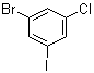 1-溴-3-氯-5-碘苯分子结构 (CAS 13101-40-1)