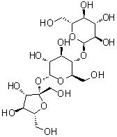 alpha-麦芽糖基 beta-D-呋喃果糖苷分子结构 (CAS 13101-54-7)