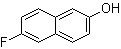 6-氟-2-萘酚分子结构 (CAS 13101-83-2)