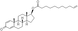 宝丹酮十一烯酸酯分子结构 (CAS 13103-34-9)
