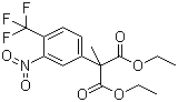 2-甲基-2-[3-硝基-4-(三氟甲基)苯基]丙二酸 1,3-二乙酯分子结构 (CAS 1311254-45-1)