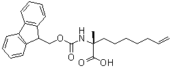 (2R)-2-[[芴甲氧羰基]氨基]-2-甲基-8-壬烯酸分子结构 (CAS 1311933-84-2)