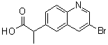 3-Bromo-alpha-methyl-6-quinolineacetic acid molecular structure (CAS 1311992-94-5)