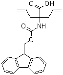 2-[[芴甲氧羰基]氨基]-2-(2-丙烯-1-基)-4-戊烯酸分子结构 (CAS 1311992-97-8)
