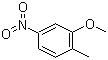 5-硝基-2-甲基苯甲醚分子结构 (CAS 13120-77-9)