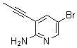5-Bromo-3-(1-propyn-1-yl)-2-pyridinamine molecular structure (CAS 1312755-43-3)