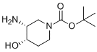 tert-butyl (3R,4S)-3-amino-4-hydroxypiperidine-1-carboxylate molecular structure (CAS 1312798-50-7)