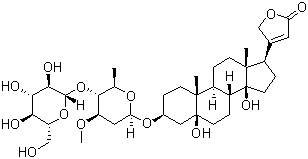杠柳毒苷分子结构 (CAS 13137-64-9)