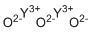 氧化钇分子结构 (CAS 1314-36-9)