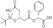 (3R)-3-[[(1,1-Dimethylethyl)dimethylsilyl]oxy]pentanedioic acid 1-[(R)-carboxyphenylmethyl] ester molecular structure (CAS 131466-61-0)
