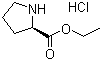 structure of CAS# 131477-20-8, D-Proline ethyl ester hydrochloride;Ethyl D-prolinate hydrochloride