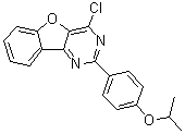 4-氯-2-[4-(异丙氧基)苯基]苯并呋喃并[3,2-d]嘧啶分子结构 (CAS 1315326-77-2)