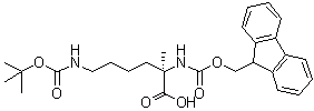 N6-[(1,1-Dimethylethoxy)carbonyl]-N2-[(9H-fluoren-9-ylmethoxy)carbonyl]-2-methyl-D-lysine molecular structure (CAS 1315449-94-5)
