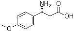 (R)-3-氨基-3-(4-甲氧基苯基)丙酸分子结构 (CAS 131690-57-8)