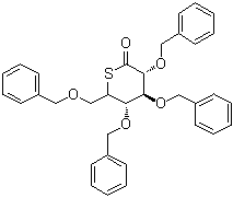 2,3,4,6-Tetra-O-benzyl-5-thio-D-glucono-1,5-lactone molecular structure (CAS 131757-92-1)