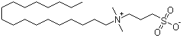 N,N-二甲基-N-(3-磺丙基)-1-十八烷铵内盐分子结构 (CAS 13177-41-8)