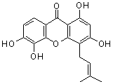 Ugaxanthone分子结构 (CAS 13179-11-8)