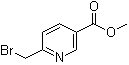6-溴甲基烟酸甲酯分子结构 (CAS 131803-48-0)