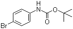 N-叔丁氧羰基-4-溴苯胺分子结构 (CAS 131818-17-2)