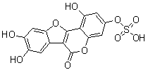 1,8,9-Trihydroxy-3-(sulfooxy)-6H-benzofuro[3,2-c][1]benzopyran-6-one molecular structure (CAS 1318240-80-0)