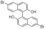 6,6'-二溴-1,1'-联-2-萘酚分子结构 (CAS 13185-00-7)