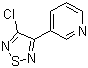 3-氯-4-(吡啶-3-基)-1,2,5-噻二唑分子结构 (CAS 131986-28-2)