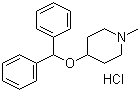 Diphenylpyraline hydrochloride molecular structure (CAS 132-18-3)